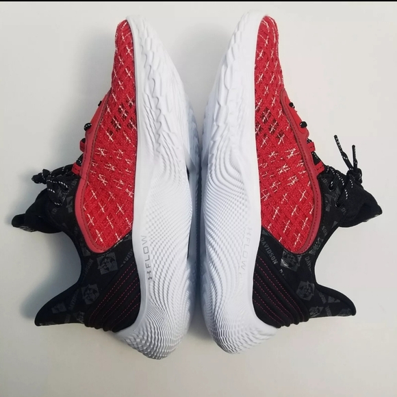 Under Armour Size 12.5 Men Steph Curry Flow 9 Davidson College Shoes 3025718-114 - Picture 7 of 9